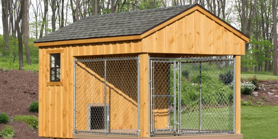 Outdoor dog kennel