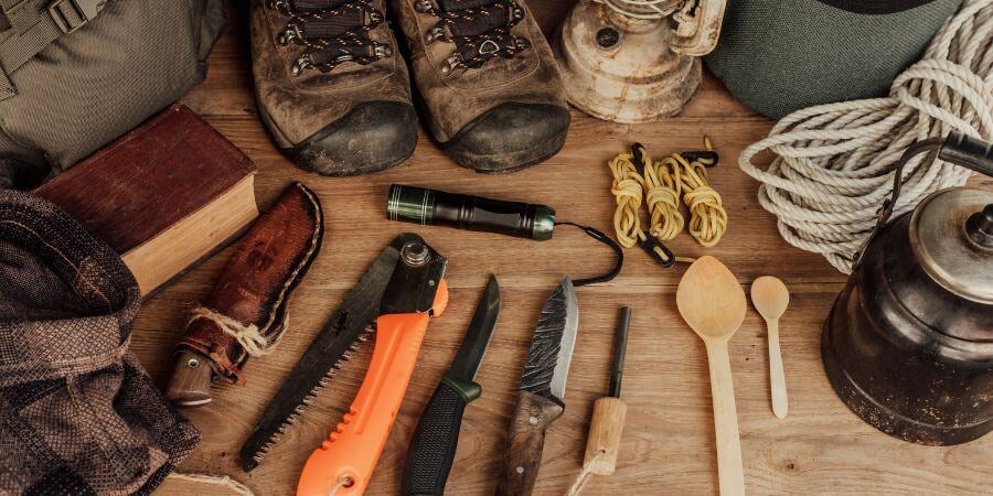 Blog_CampingGearOnWorkbench_900x450