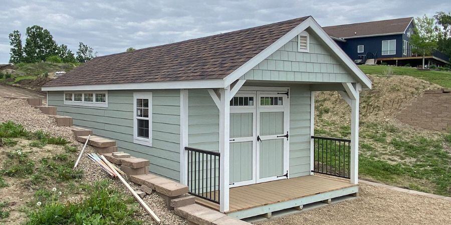 Blog_Light Green Shed With Porch_900x450