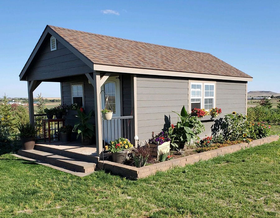 Shed with Cottage Porch