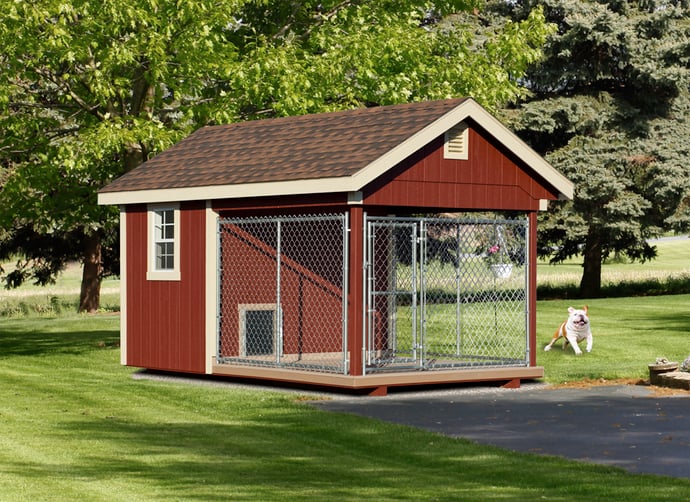 8x12 Single Dog House_Outdoor Kennel
