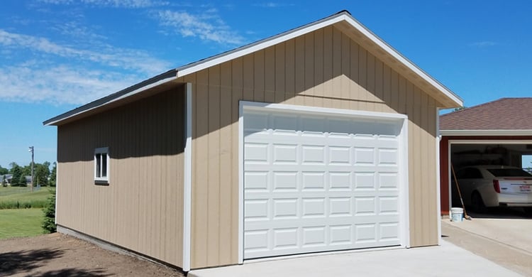 Double Or Single Stall Garage—this one is a double-wide garage