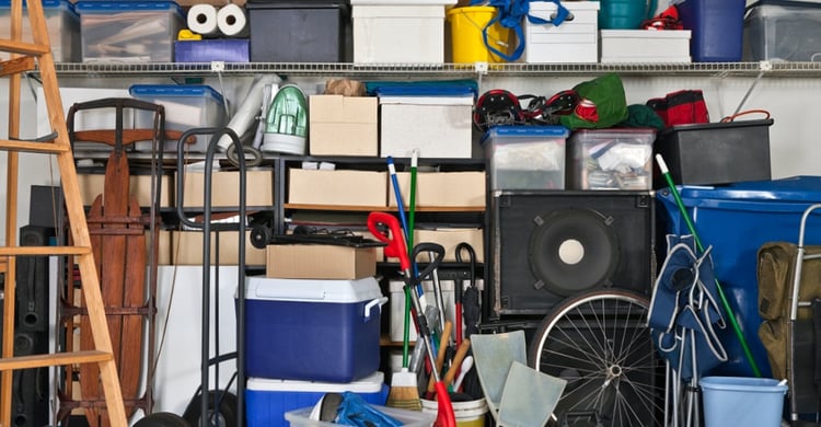 GARAGE ORGANIZING by KEEP SPACE OVERHEAD STORAGE 