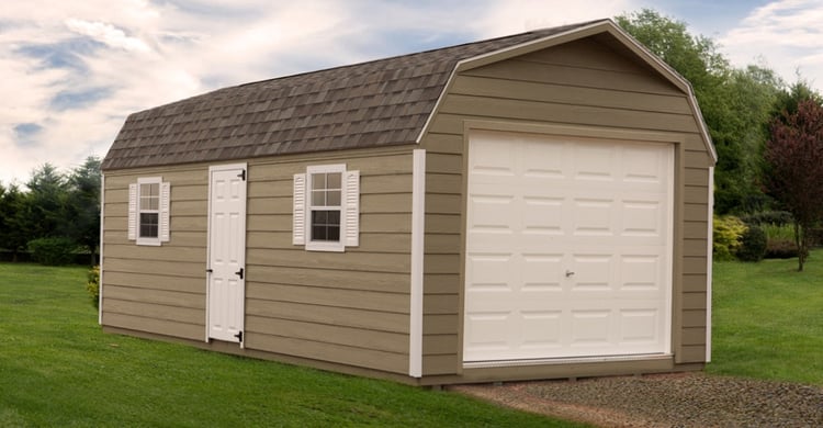 Double Or Single Stall Garage—this one is a single stall garage