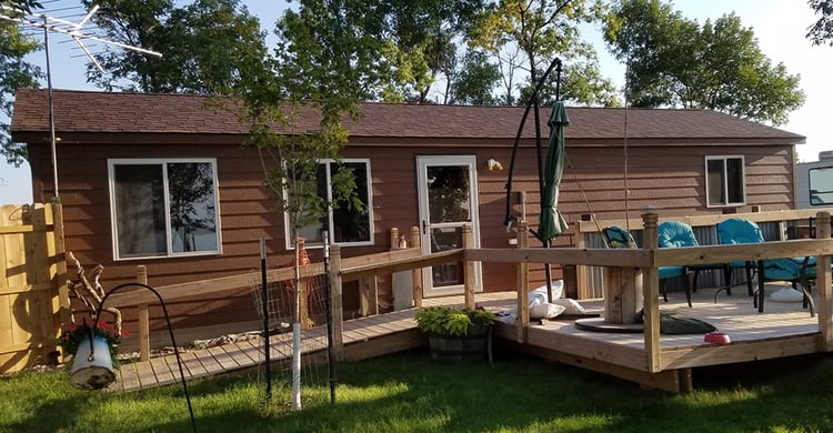 Backyard Shed Idea: Backyard Cabin-back porch