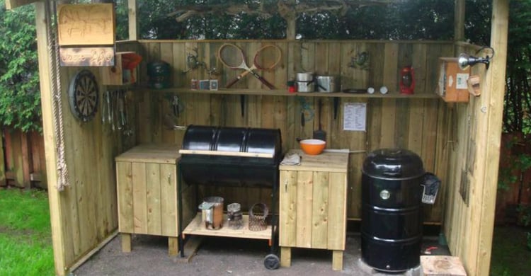 Sample BBQ shelter found on Pinterest