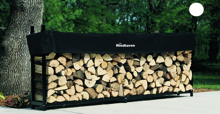 This 1/2 cord firewood storage unit—and others like it—can be found at firewoodracks.com. 