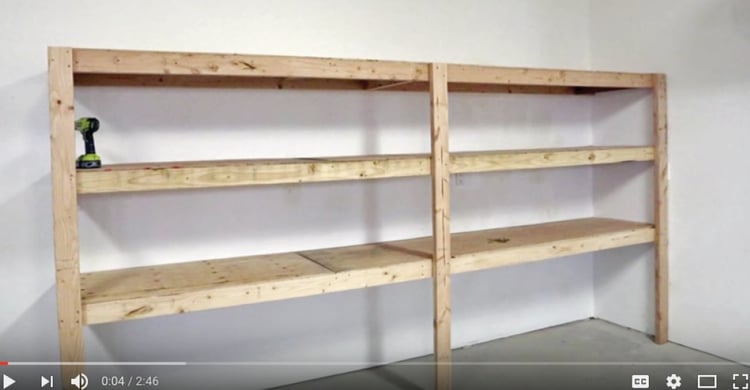 If you like projects, build your own shelves! Watch this video.