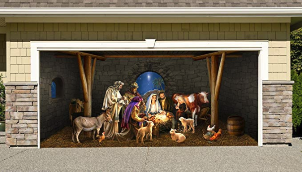 Nativity Scene  Garage Door Decor 