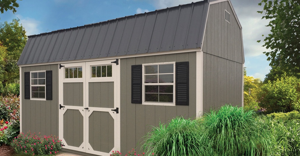 High Barn style building with painted siding