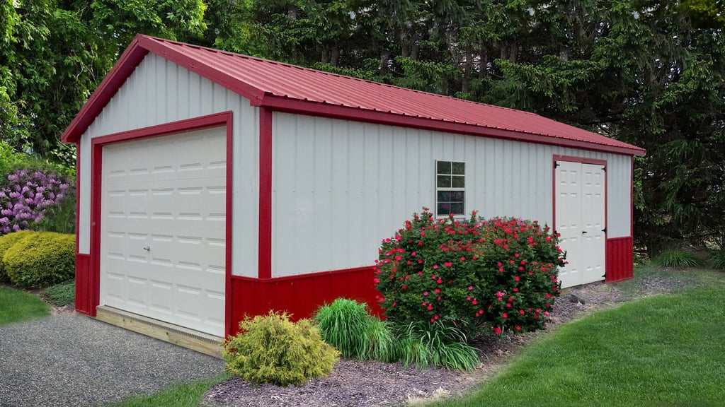 Single Stall Ranch Garage Package OnSite Storage Buildings