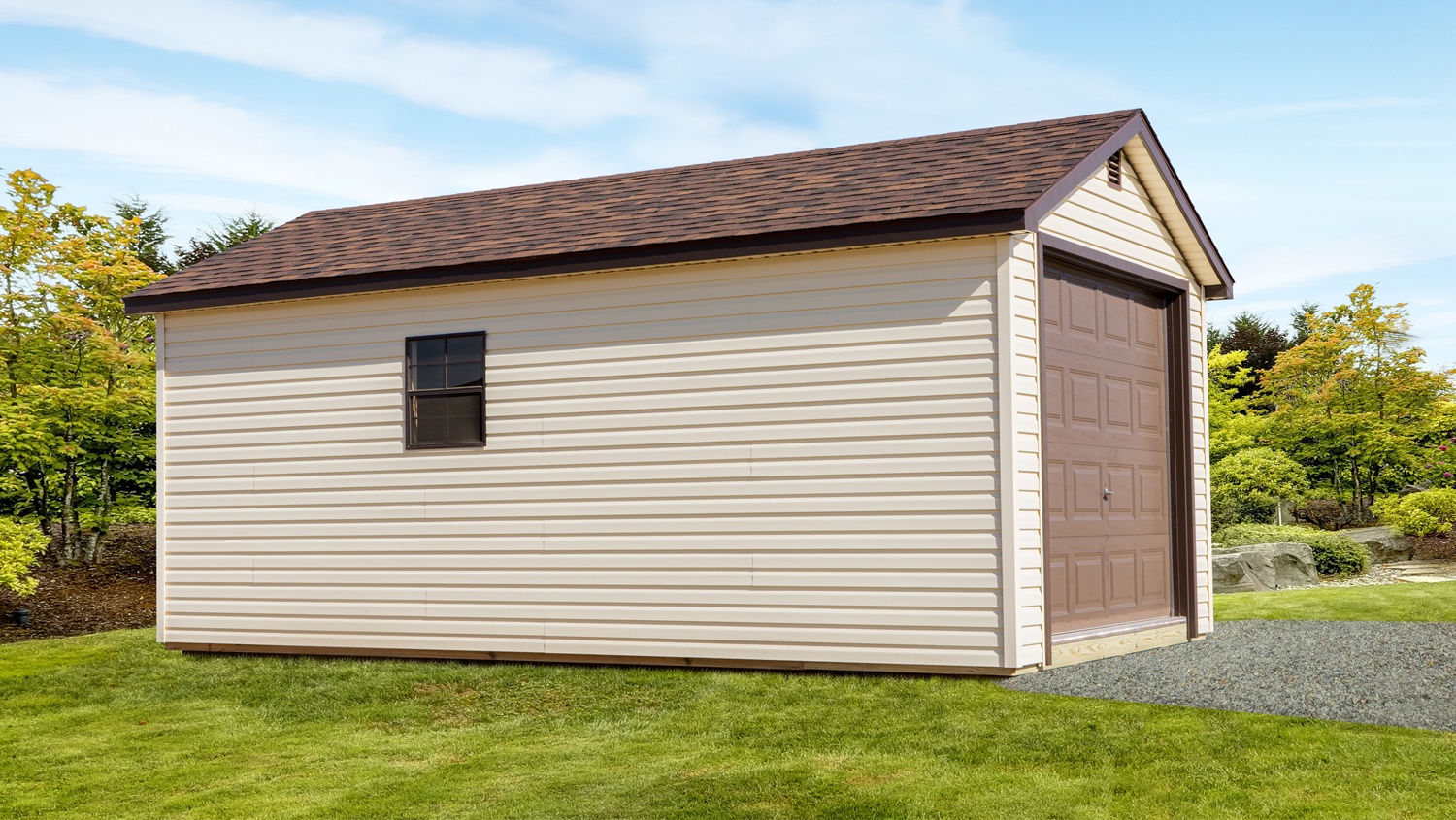 Single Stall Ranch Garage Package - On-Site Storage Buildings