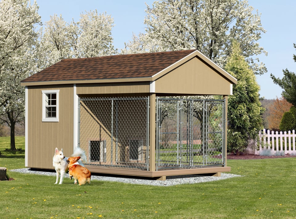 Outdoor Double Dog Kennel Dakota Storage Buildings