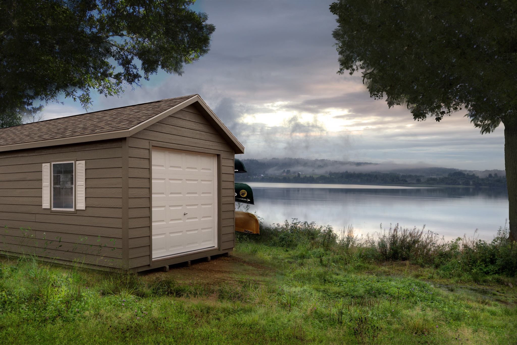 Lakeside Storage Buildings Boat, Fishing, and Water Sports Sheds