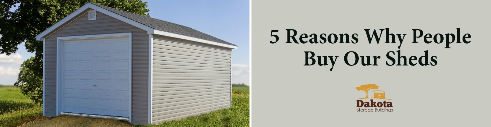 5 Reasons Why People Buy Our Storage Buildings